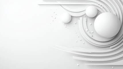 Poster - Futuristic design of geometric shapes with smooth lines and dynamic flow in modern aesthetics