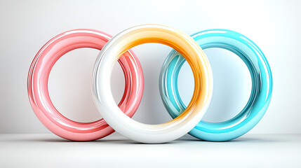 Poster - Harmonious design of smooth circular lines exploring geometric balance in minimalistic aesthetics