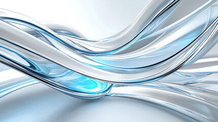 Poster - Exploring the flow of smooth interconnected lines in futuristic geometry a personal journey into abstract design