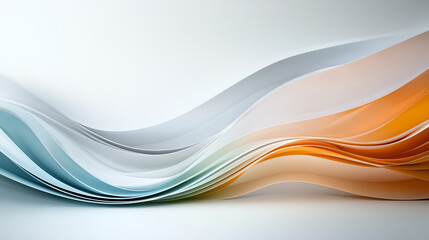 Poster - Swooping arcs and smooth lines a minimalistic exploration of gradient artistry in modern design