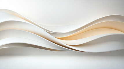 Poster - Dynamic curves and wavy lines a contemporary exploration of fluidity in illustration design