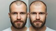 © Sandu - Balding versus Full Hair Growth Comparison