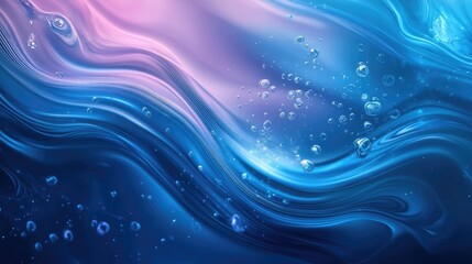 Poster - Colorful Gradient Background Featuring Fluid Shapes with Blue Shades