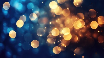 Poster - Elegant Abstract Background with Festive Bokeh Lights
