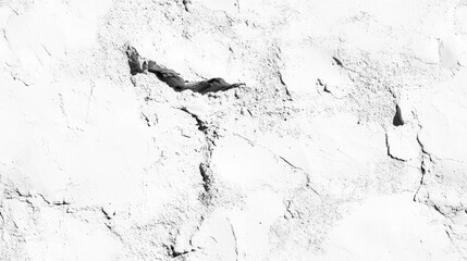 Poster - Panoramic view of a white painted cement wall featuring a rough texture in the background