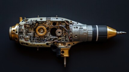 Poster - Intricate Mechanical Parts of a Stylized Device