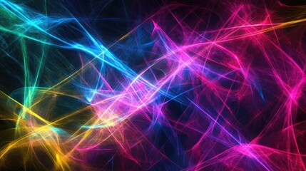 Poster - Multicolored laser light abstract background for design and patterns