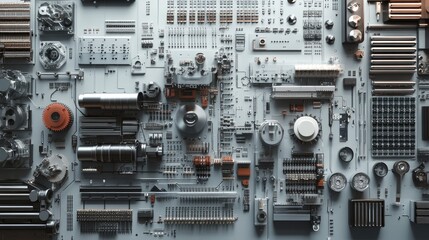 Poster - Abstract Technology Circuit Board Background Design