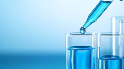 Poster - Technician testing biofuel quality, advanced laboratory setup, clean energy