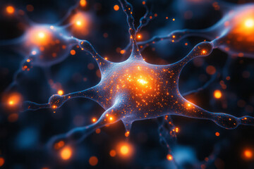 Poster - An abstract map of thoughts, with flowing lines and interconnected shapes representing the complexity of the mind,