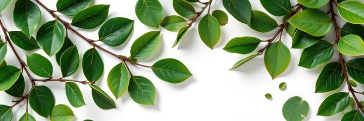 Wall Mural - green leaves background