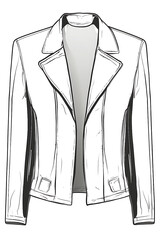 Outerwear Basic stylish sketch illustration