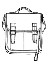 Handbag basic stylish sketch illustration