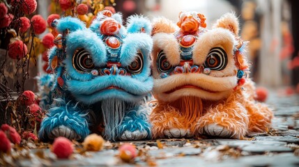 Aufkleber - Best wishes for the Chinese new year 2024, the year of the dragon.