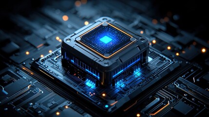 Poster - Vibrant 3D Illustrations of Advanced Technology Components