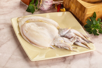 Poster - Raw fresh cuttlefish for cooking