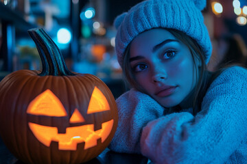 Wall Mural - halloween at work concept created with generative ai