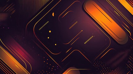 Poster - Abstract Geometric Design with Vibrant Colors and Lines
