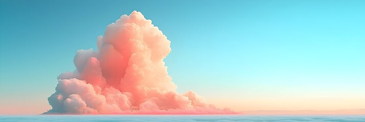 Aufkleber - Soft ethereal pastel clouds create a dreamy and whimsical atmosphere inviting a sense of tranquility wonder and imagination