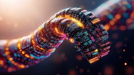 Aufkleber - Abstract futuristic technology.