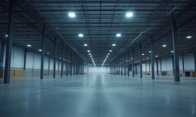 Poster - Empty Warehouse Interior.