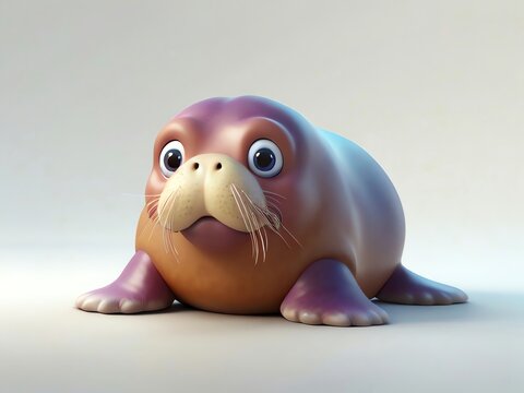 Cute Cartoon Seal