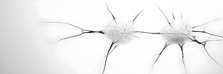 Poster - Mesmerizing abstract background featuring an intricately cracked glass surface that forms a dynamic network of lines and geometric shapes