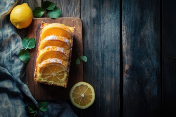 Poster - A wooden cutting board topped with fresh sliced oranges, perfect for serving as a snack or appetizer