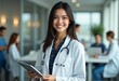 © Yuudaishin - Young Professional Female Doctor Utilizing Digital Tools in a Forward-Thinking Medical Environment