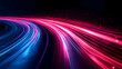 © Siasart - Abstract Speed Light Trails with Glowing Particles and a Black Background - A Mesmerizing Visual Experience