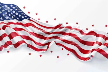american flag waving background - patriotic image