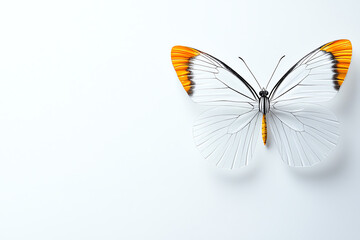 Poster - Exploring biodiversity through the lens of a butterfly with transparent wings revealing nature's hidden wonders