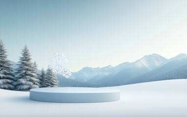 Beautiful winter snow commercial background
