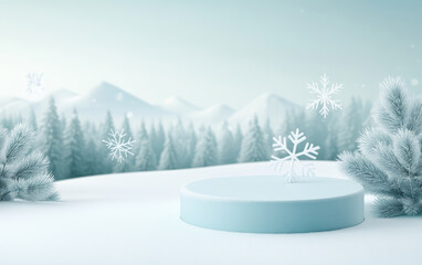 Beautiful winter snow commercial background
