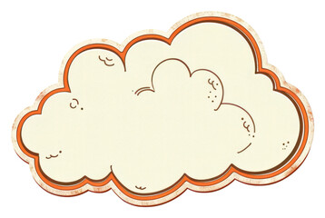 Wall Mural - Cloud ticket sticker paper confectionery.