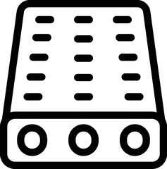 Poster - Server rack icon representing data storage and processing capabilities in a modern datacenter