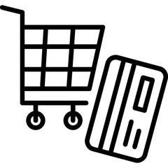 Canvas Print - Shopping Cart Icon