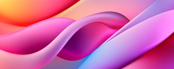 Poster - Iridescent Neon Patterns with Metallic Highlights - Surreal Fluid Motion in Holographic Abstract Gradients for Stunning Visuals and Designs