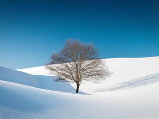 tree in snow