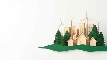 Innovative Eco-City A Vision for Sustainable Urban Living with Renewable Energy and Green Spaces