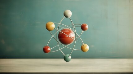 Aufkleber - Exploring the intricacies of atomic structures science in focus