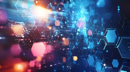 Abstract Background Science Technology. 