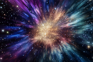 Wall Mural - starry night sky deep space universe cosmos 