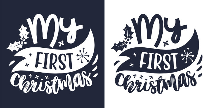 Merry Christmas vector typography t-shirt design
