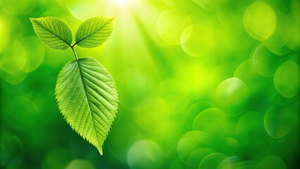 A panoramic view of a lush green leafy background with a prominent green leaf in the foreground