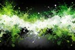 © Sarayuth - Abstract background design with splashes of white, black, and green shapes