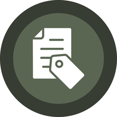 Poster - File Tag Icon Design