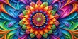 © VisualVault - A Multicolored Abstract Floral Design with Intertwined Petals, Creating a Whimsical and Vibrant Tapestry of Color