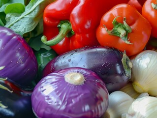 Glorious Close-Up of Fresh Raw Vegetables