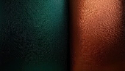 Poster - High-Contrast Metallic Gradient Texture. Dynamic Copper and Emerald Rippled Surface with Fine Horizontal Waves, Perfect for Modern Abstract Backgrounds, Luxury Branding, and Futuristic Tech Designs